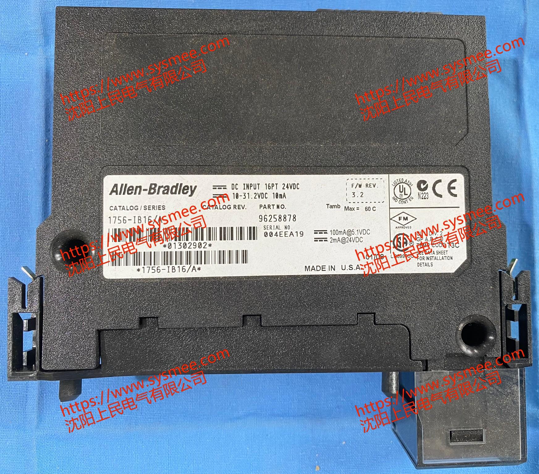Allen-Bradley 罗克韦尔1756-IB16/A是一款 ControlLogix 系列的 16 点数字直流输入模块