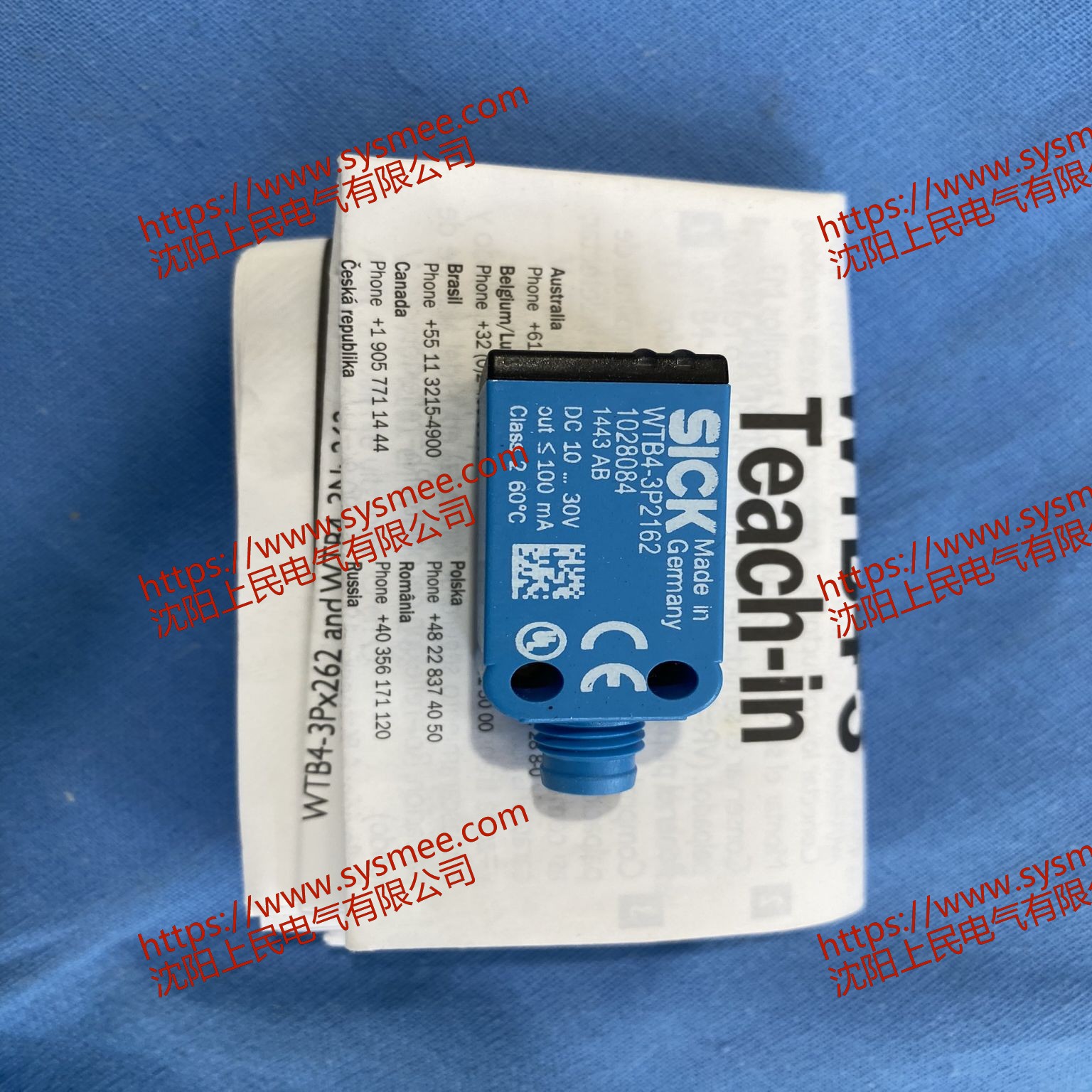 SICK施克WTB4-3P2162 1028084 1443插件式漫反射光电开关传感器