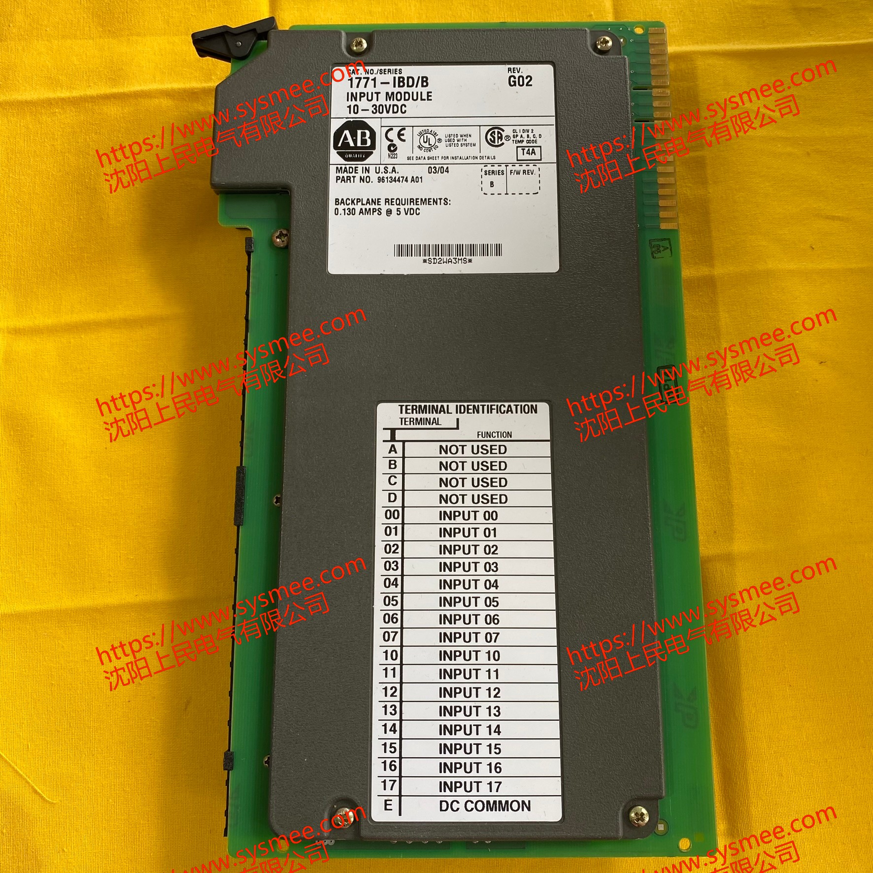 Allen-Bradley 罗克韦尔1771-IBD/B是一款16点数字输入模块